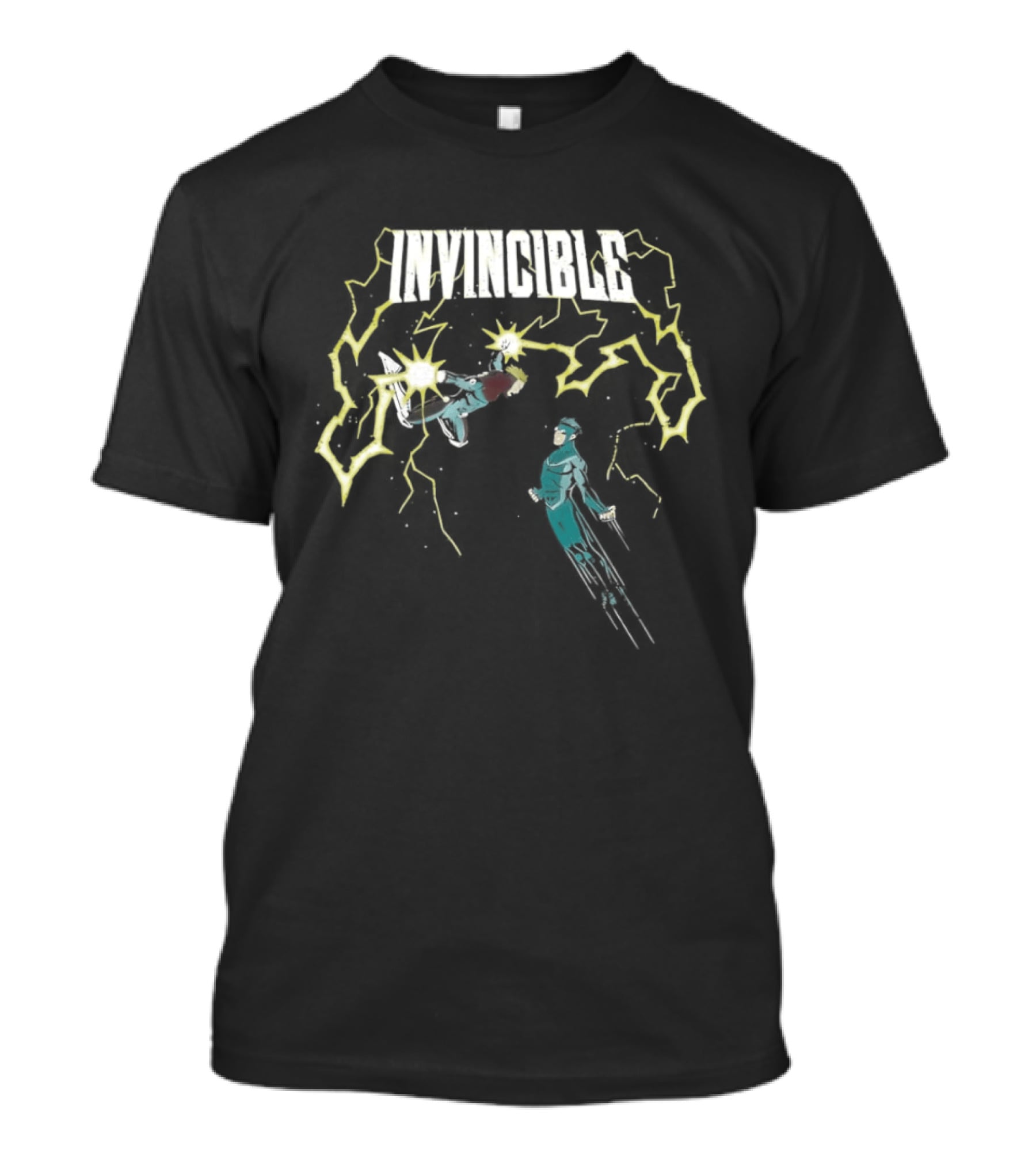 Invincible Vs Powerplex Lightning Battle T-Shirt