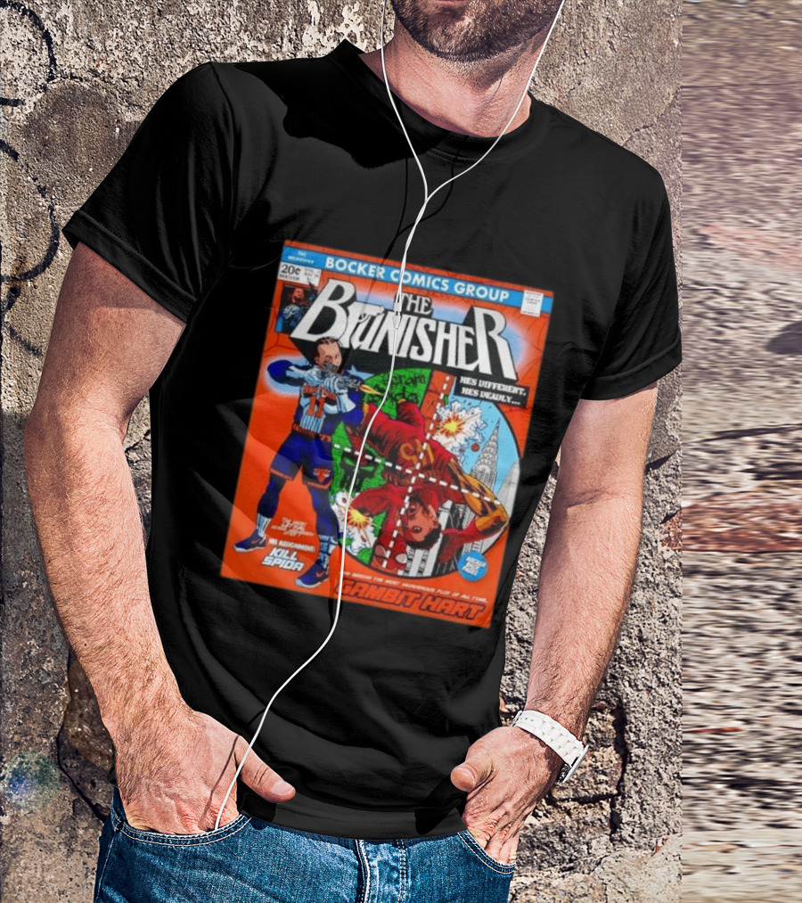 Bocker Comics Group The Brunisher Kill Spida Gambit Hart T-Shirt