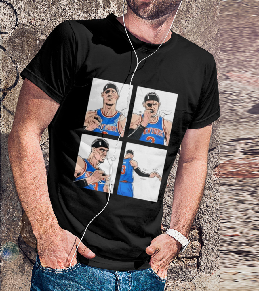 New York Knicks Number 3 Smoking Gesture Josh Hart Moment T-Shirt