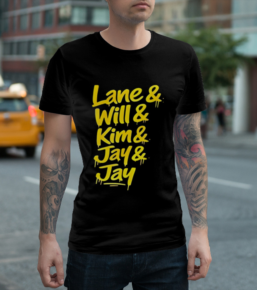 Lane Will Kim Jay Jay Graffiti Style Names T-Shirt