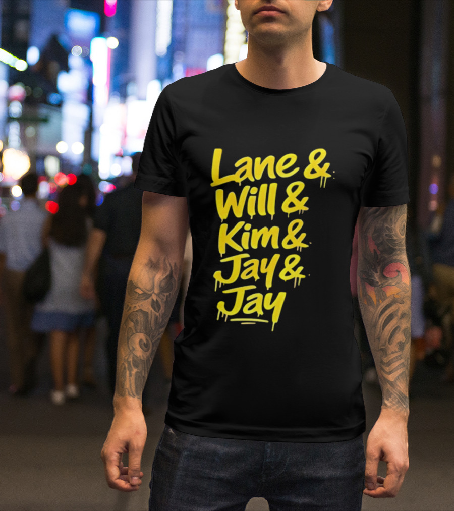 Lane Will Kim Jay Jay Graffiti Style Names T-Shirt