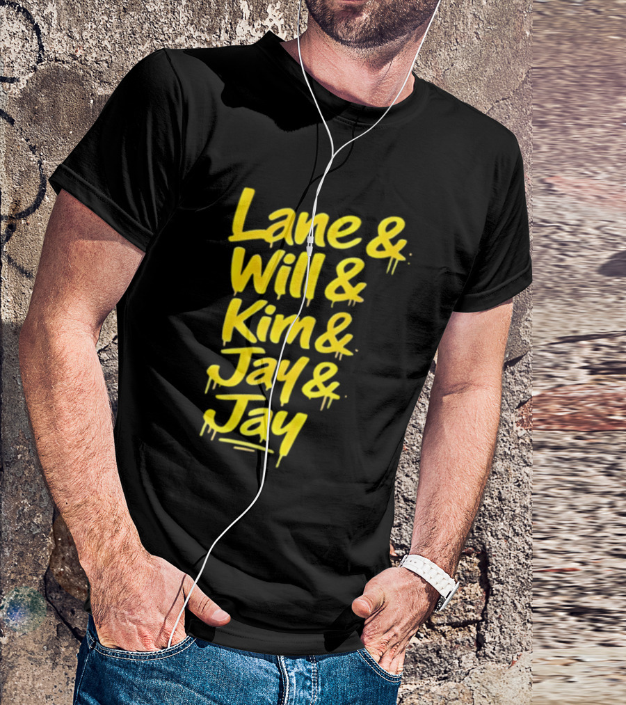 Lane Will Kim Jay Jay Graffiti Style Names T-Shirt