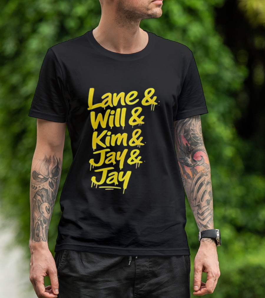 Lane Will Kim Jay Jay Graffiti Style Names T-Shirt