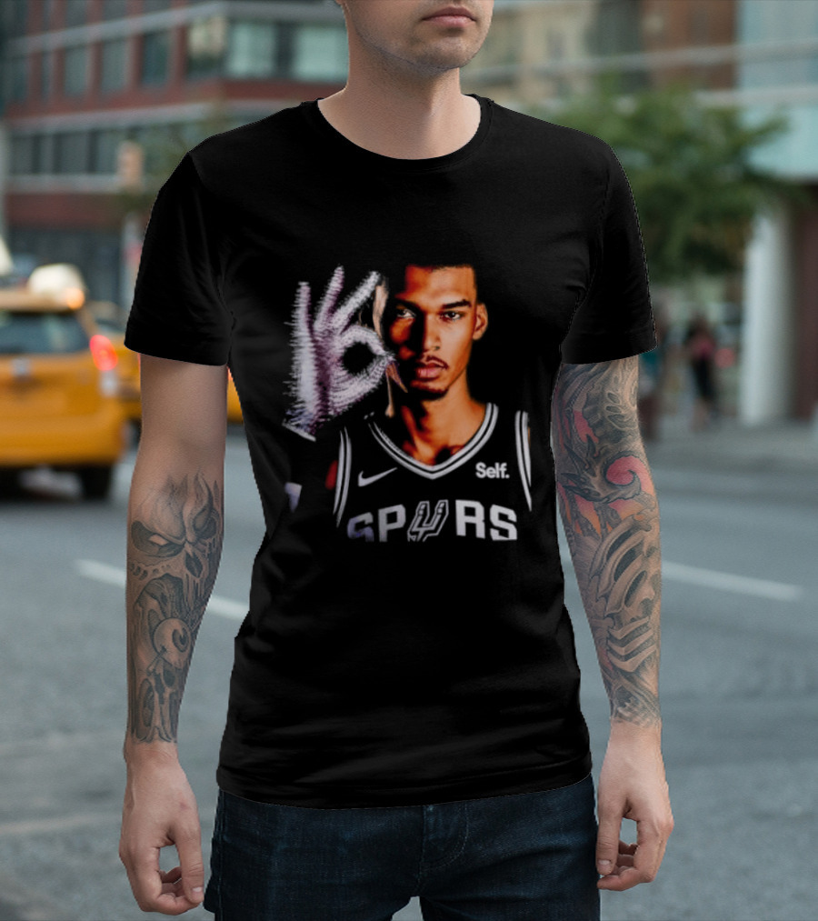Victor Wembanyama Spurs Iceman Drake Glove T-Shirt