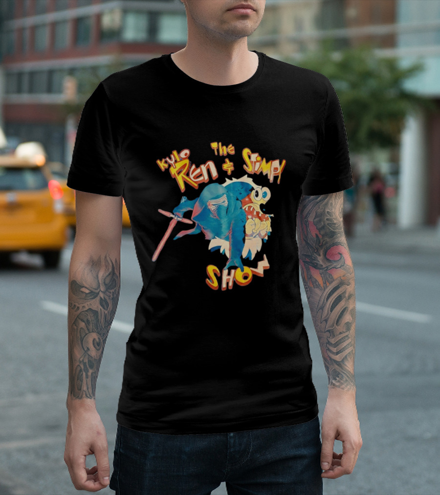 Kylo Ren And The Stimpy Show Star Wars Ren Stimpy Mashup T-Shirt