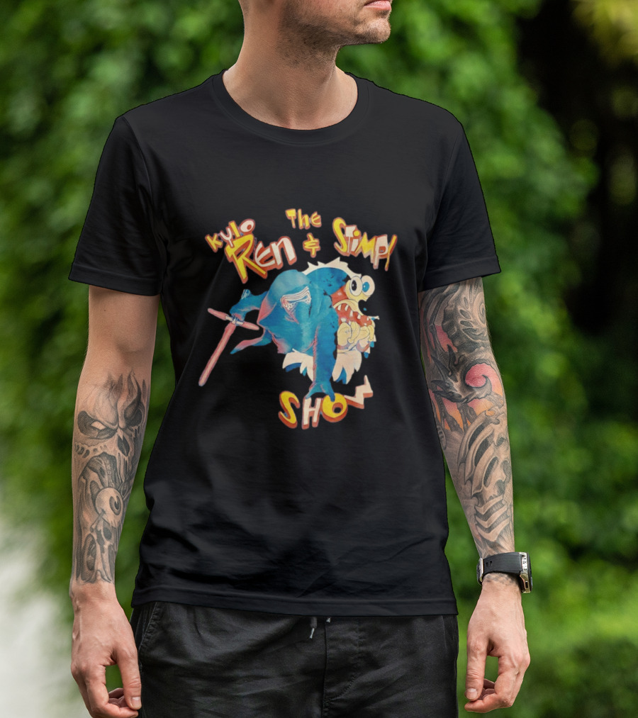 Kylo Ren And The Stimpy Show Star Wars Ren Stimpy Mashup T-Shirt