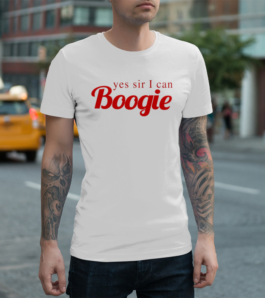 Yes Sir I Can Boogie Vintage Disco Embroidered T-Shirt