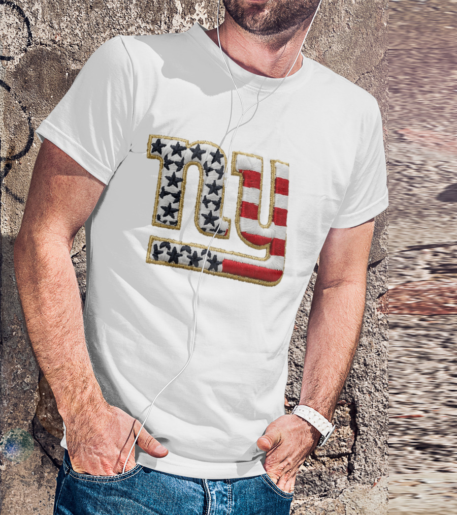 America 250 NY Giants Stars Stripes Hat T-Shirt