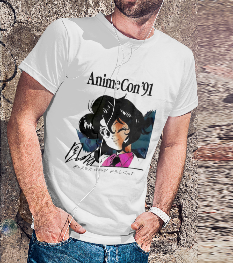 Anime Con '91 Character With Autograph And Japanese T-Shirt