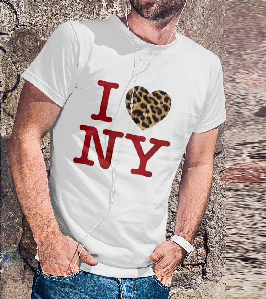 Latto Crave I Heart NY Leopard T-Shirt