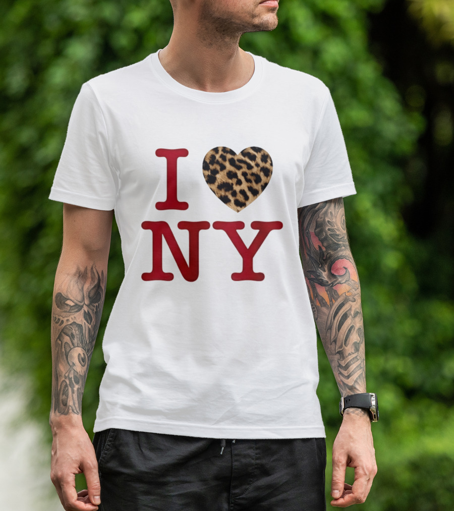 Latto Crave I Heart NY Leopard T-Shirt