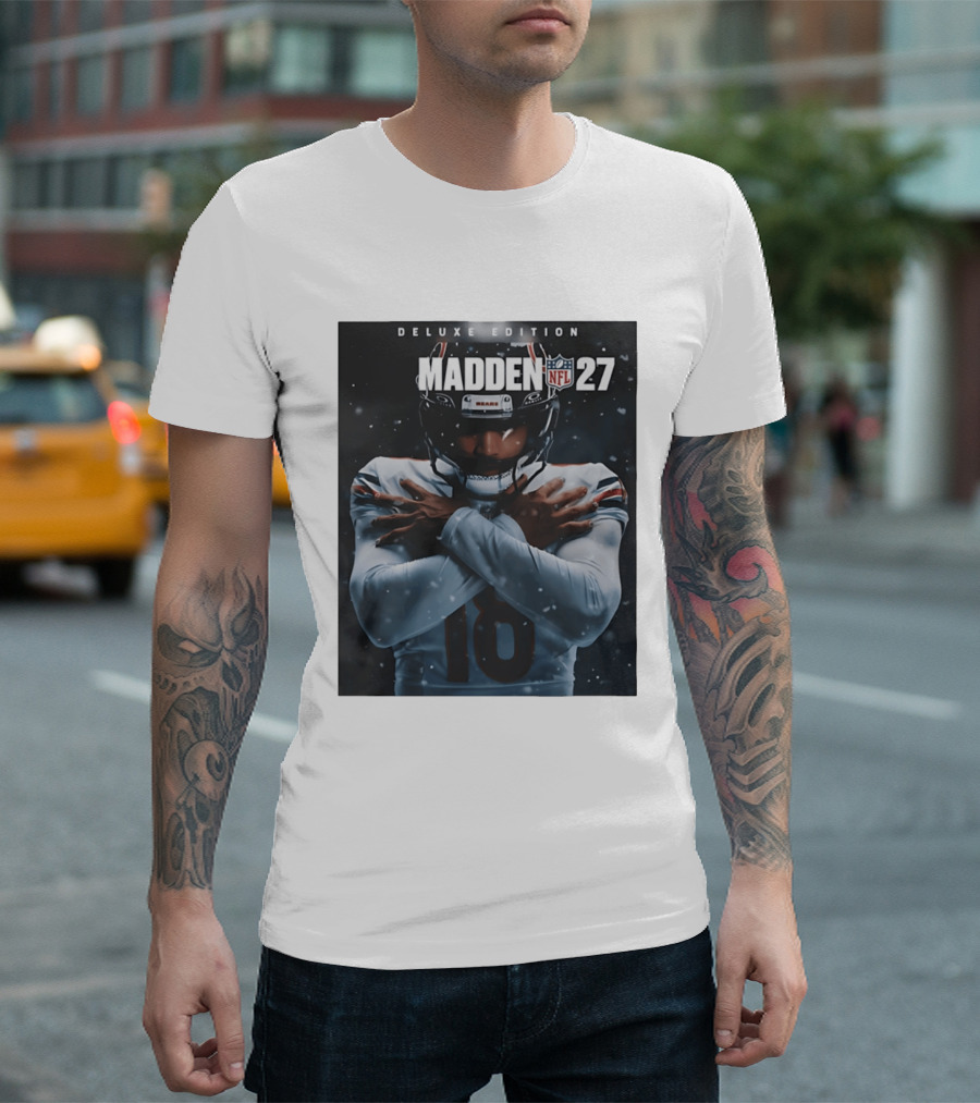 Madden NFL 27 Deluxe Edition Caleb Williams Bears 18 T-Shirt