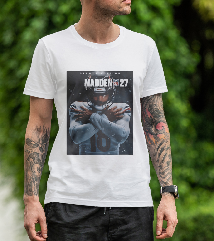 Madden NFL 27 Deluxe Edition Caleb Williams Bears 18 T-Shirt