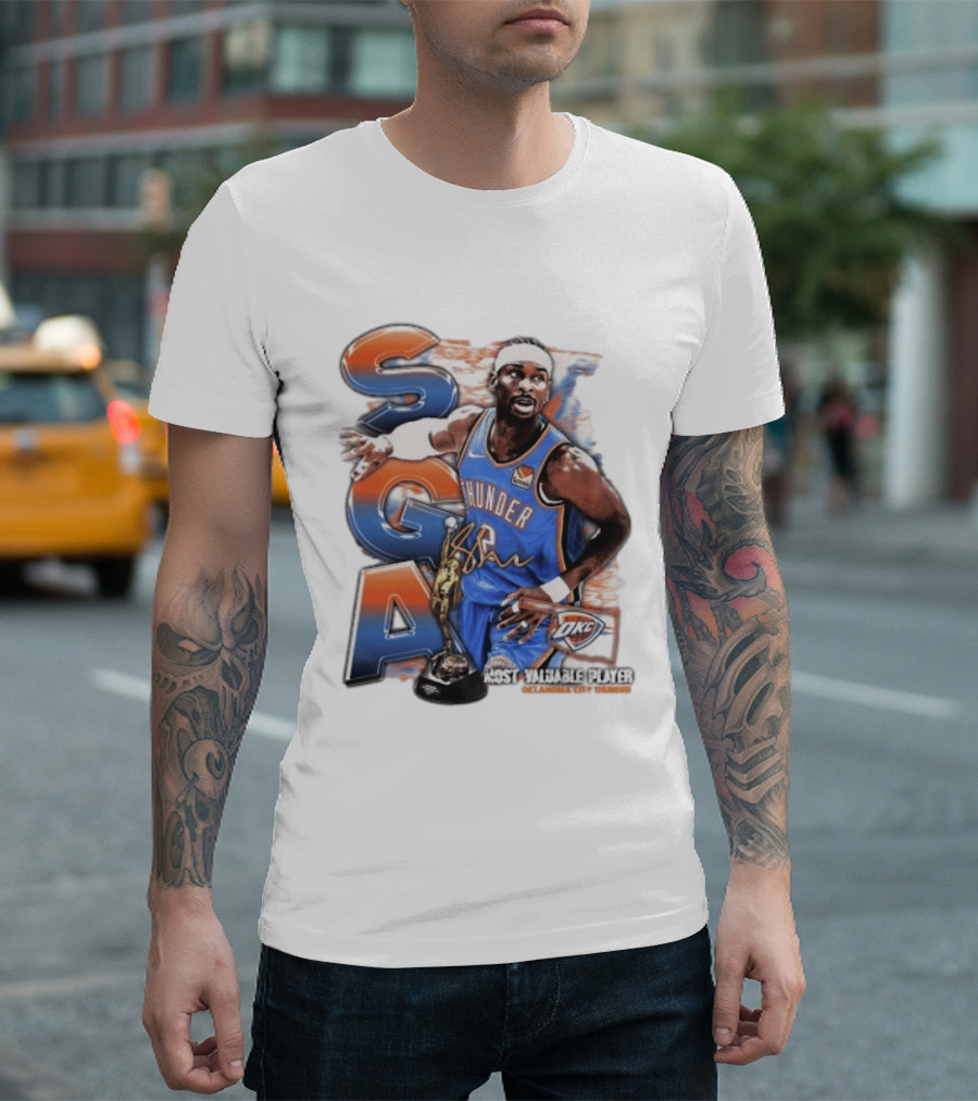 Shai Gilgeous Alexander SGA Oklahoma City Thunder Most Valuable Player T-Shirt