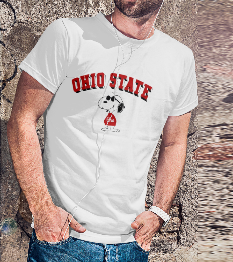 Ohio State Snoopy Peanuts Collaboration T-Shirt