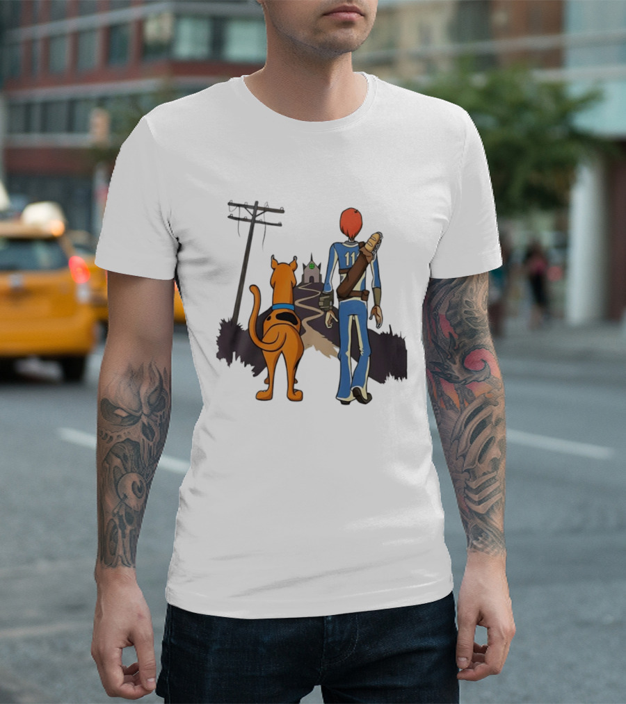 Scooby Doo Shaggy Rogers Fallout Vault Dweller Adventure T-Shirt