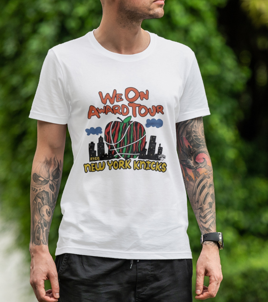 We On Award Tour ATCQ New York Knicks Apple Basketball NBA Team T-Shirt