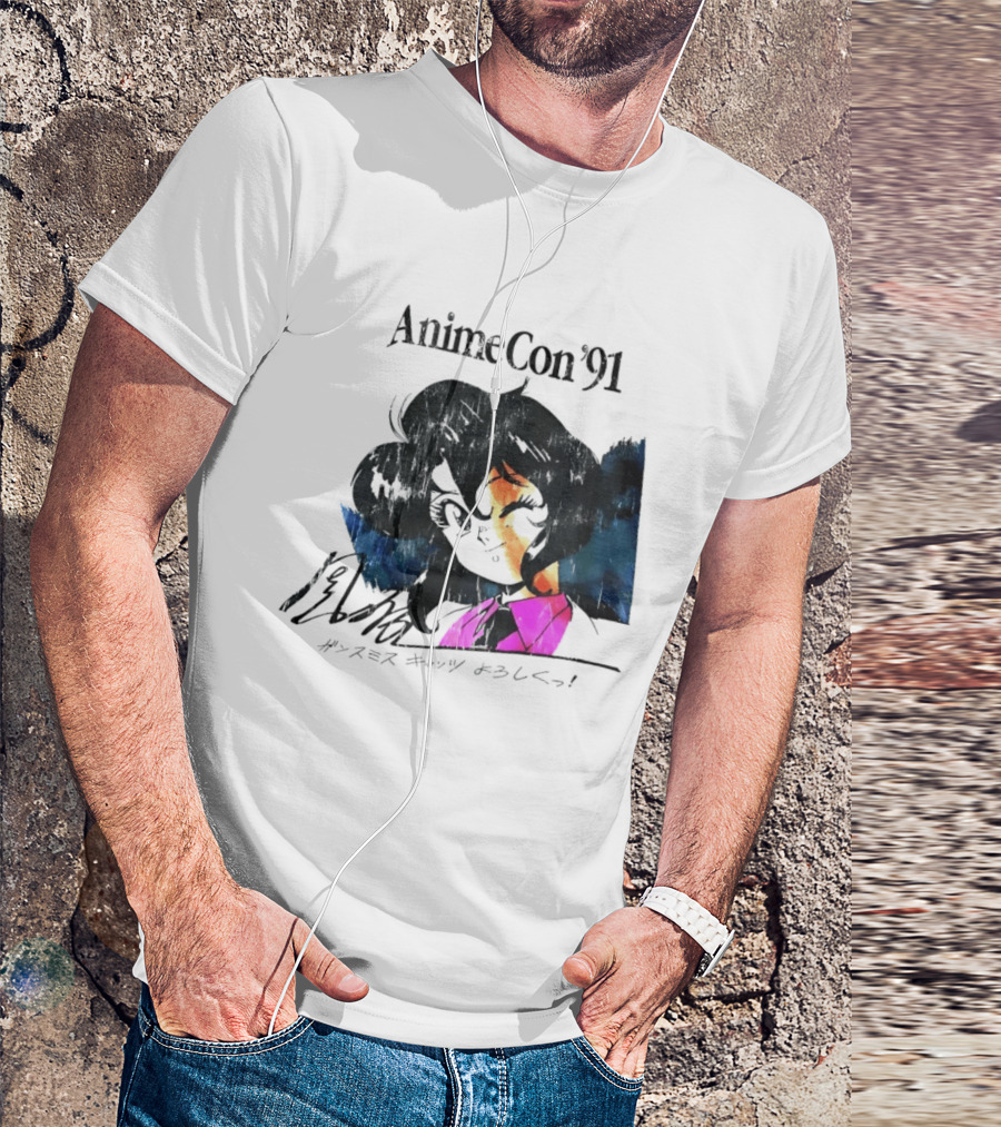 AnimeCon '91 Rally Vincent Gunsmith Cats Manga T-Shirt