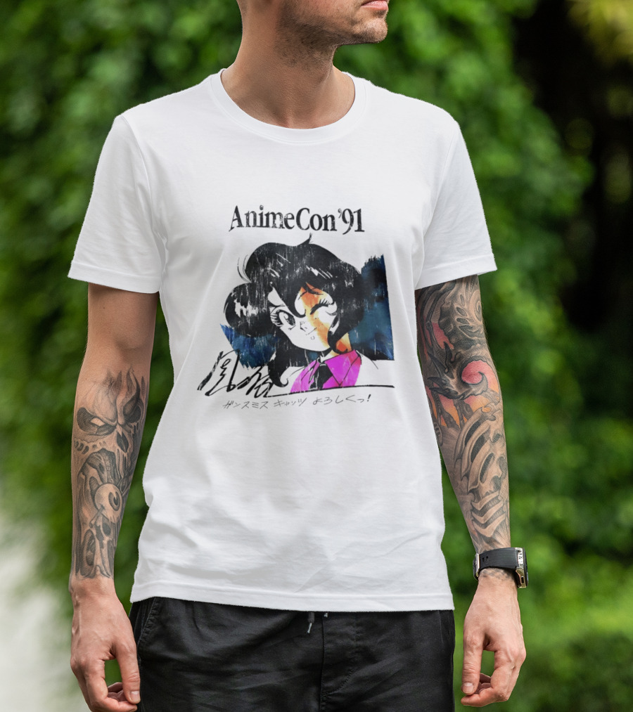 AnimeCon '91 Rally Vincent Gunsmith Cats Manga T-Shirt