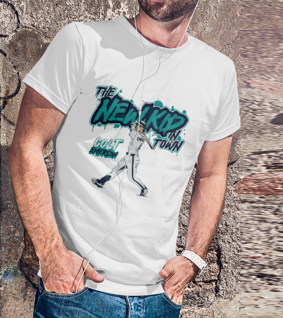 Seattle Mariners Colt Emerson The New Kid In Town MLB Baseball T-Shirt