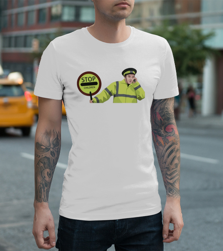 Line Of Duty Stop Children Max And Paddy Crossing Guard T-Shirt