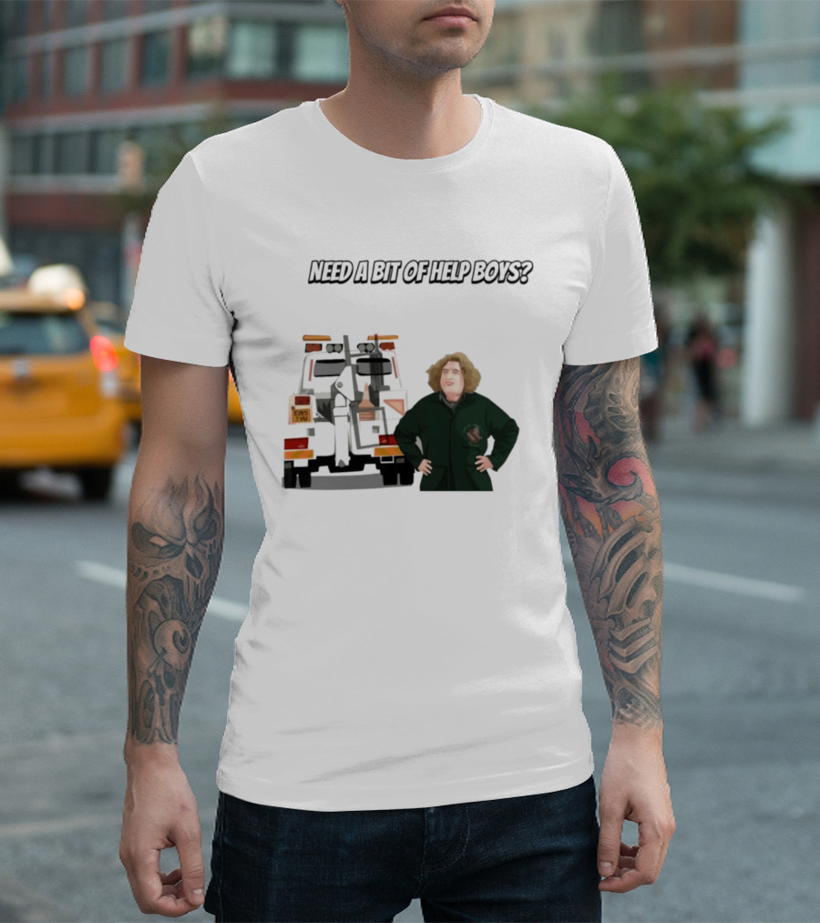 NEED A BIT OF HELP BOYS Paddy Tow Truck Raymond Stantz T-Shirt