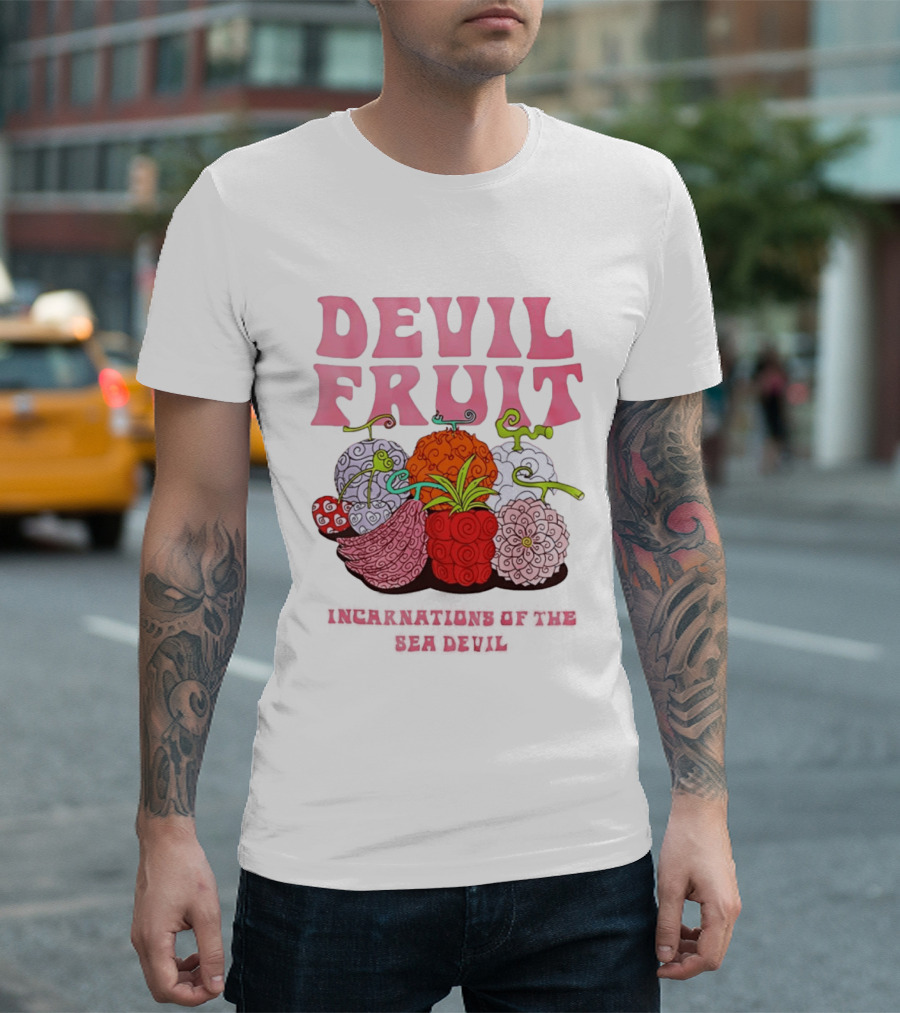 Devil Fruit Incarnations Sea Devil One Piece Anime Manga T-Shirt