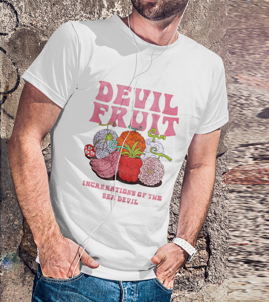 Devil Fruit Incarnations Sea Devil One Piece Anime Manga T-Shirt