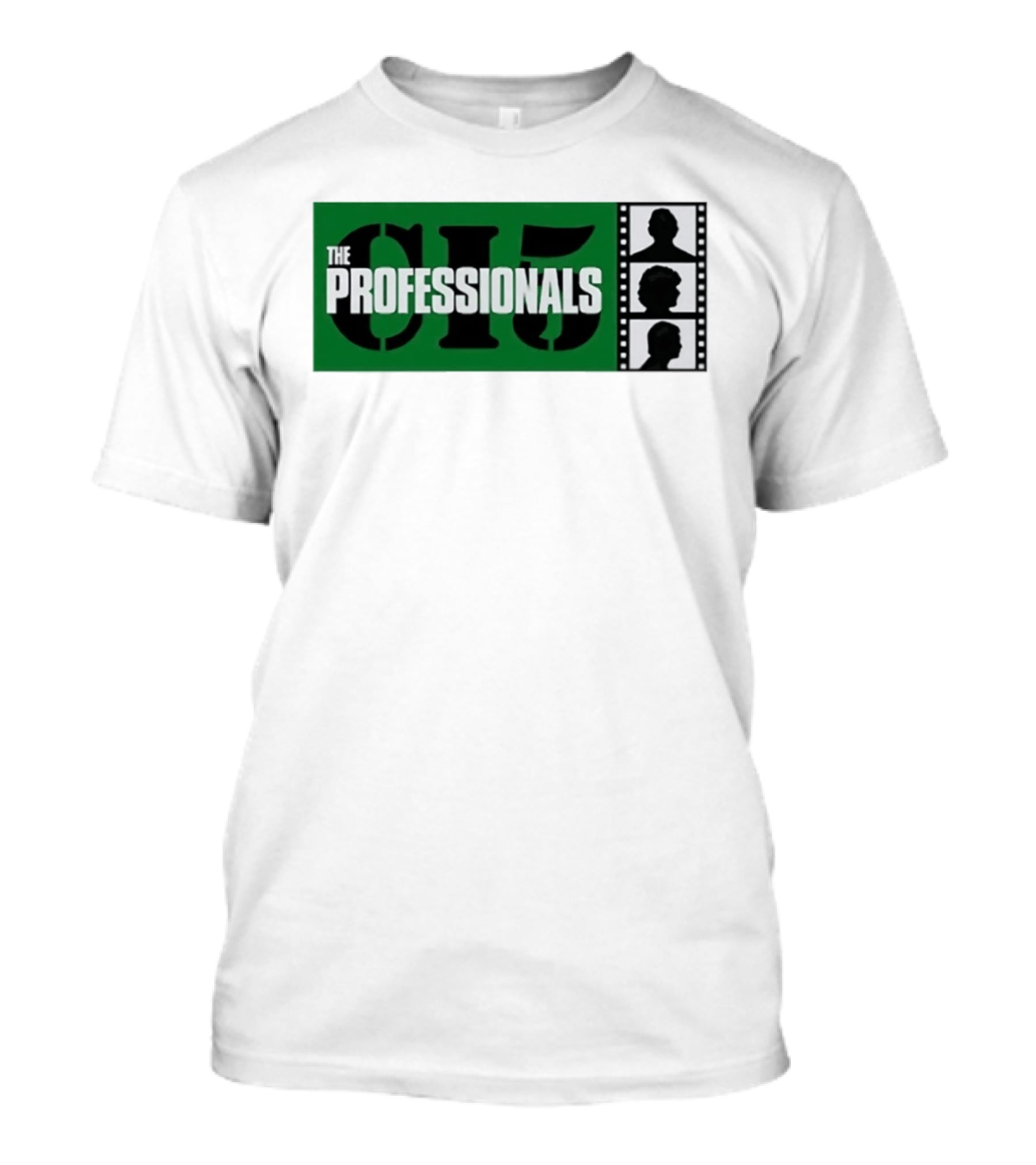 The Professionals CI5 TV Series Bodie Doyle Cowley Silhouette Film Strip T-Shirt