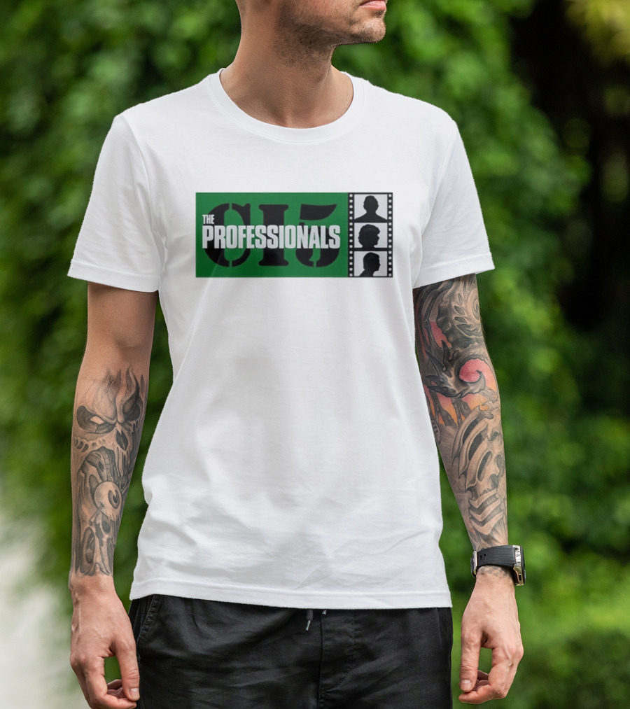 The Professionals CI5 TV Series Bodie Doyle Cowley Silhouette Film Strip T-Shirt