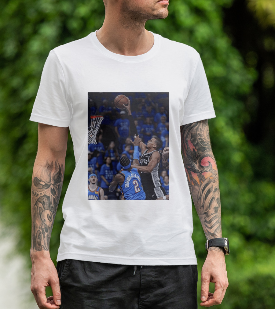 Victor Wembanyama Shai Gilgeous Alexander NBA Showdown San Antonio Spurs Vs Oklahoma City Thunder T-Shirt