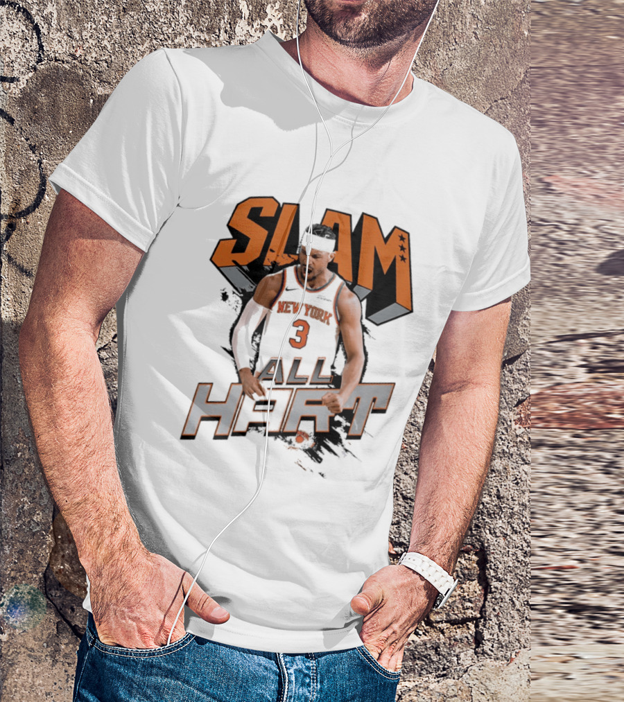 SLAM Josh Hart New York Knicks All Hart T-Shirt