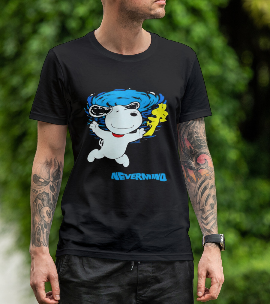 Snoopy Woodstock Nevermind Swimming Adventure T-Shirt