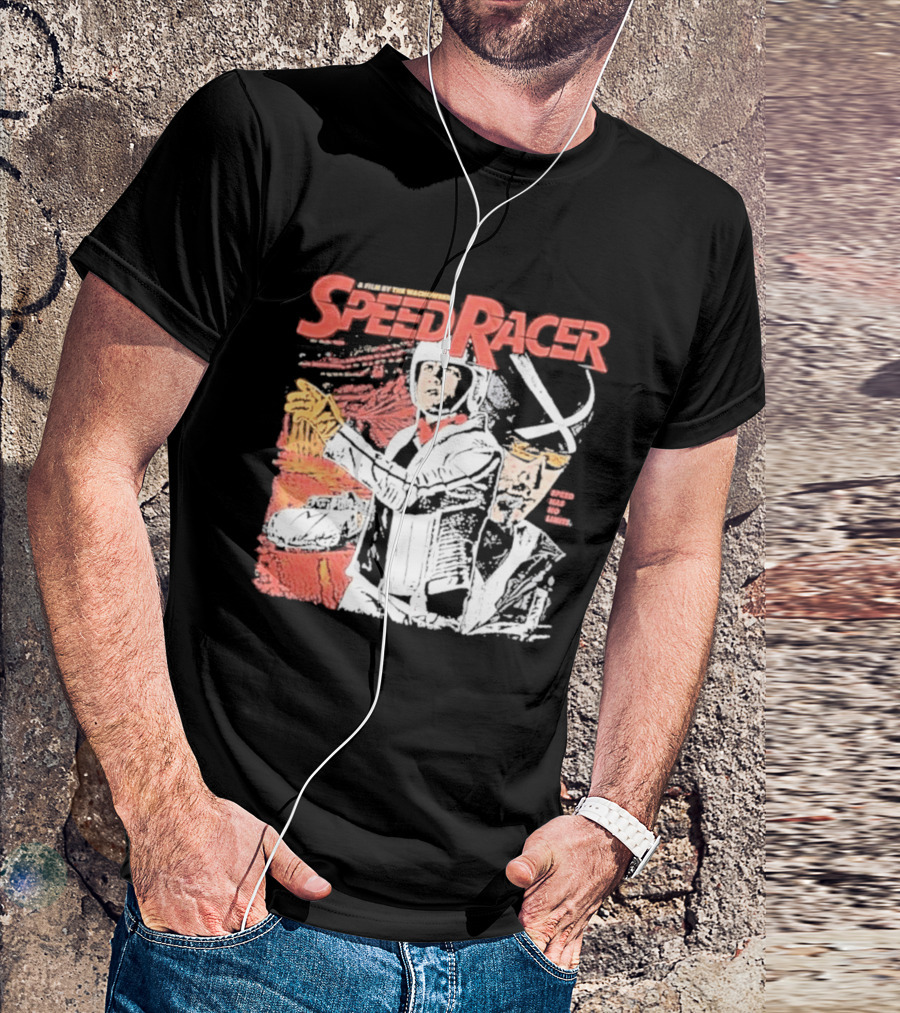 Speed Racer Movie Mach 5 Racer X Manga Style Wachowskis Film T-Shirt
