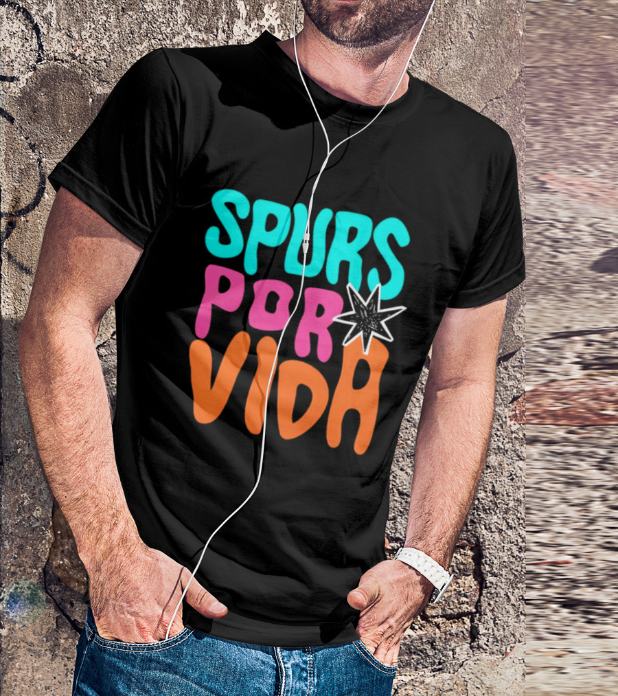Spurs Por Vida San Antonio Basketball NBA 2026 T-Shirt