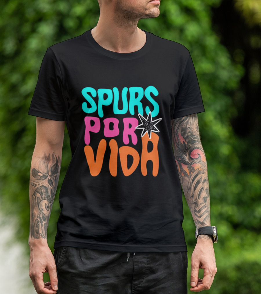 Spurs Por Vida San Antonio Basketball NBA 2026 T-Shirt