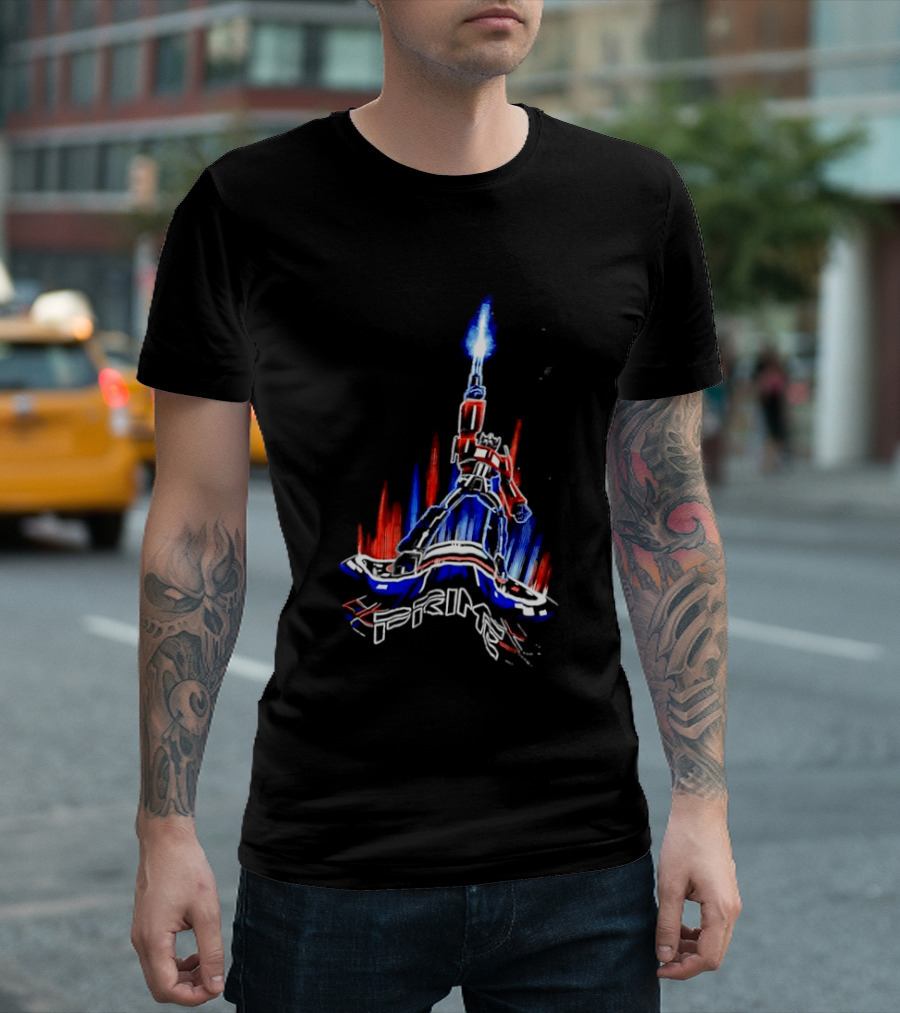 Transformers Optimus Prime Neon Glow Sci Fi Legacy 2026 T-Shirt