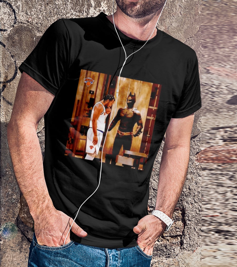 New York Knicks Jaylen Brunson Meets Batman Gotham T-Shirt