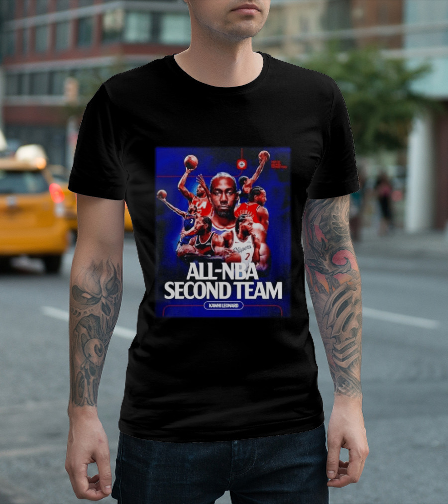 Kawhi Leonard Clippers All NBA Second Team Basketball Highlights T-Shirt