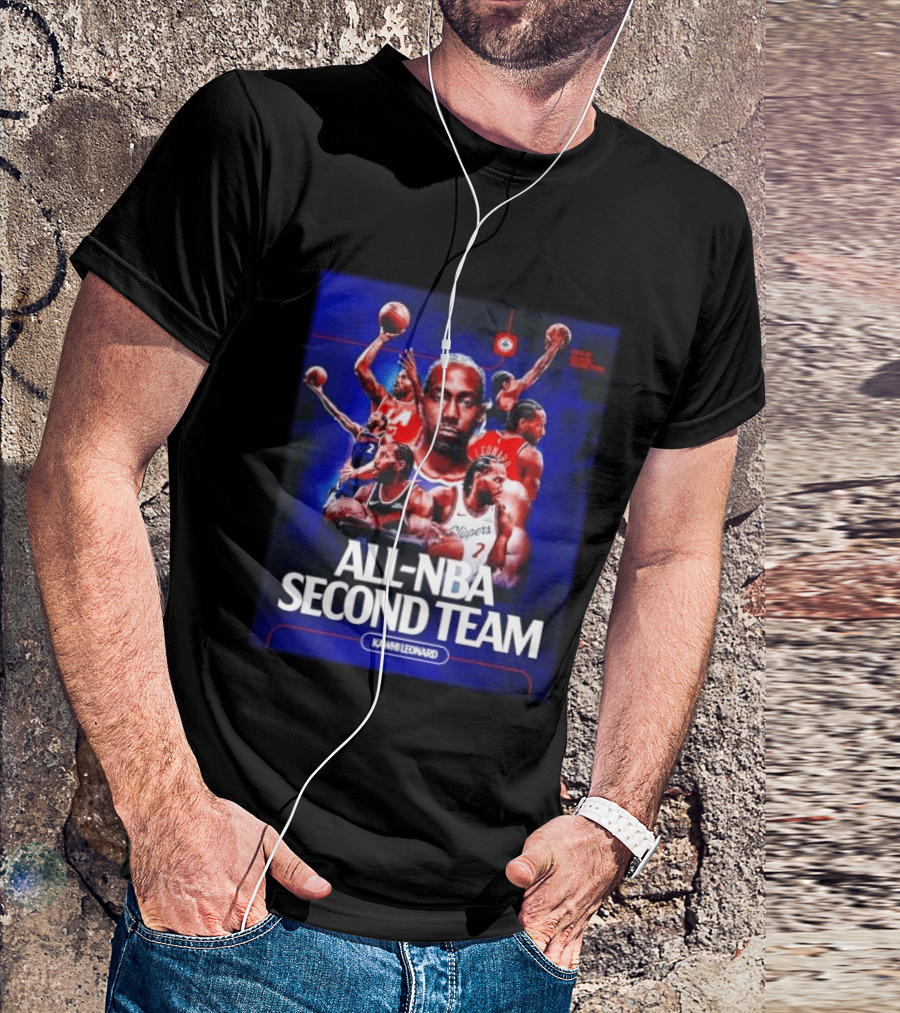 Kawhi Leonard Clippers All NBA Second Team Basketball Highlights T-Shirt