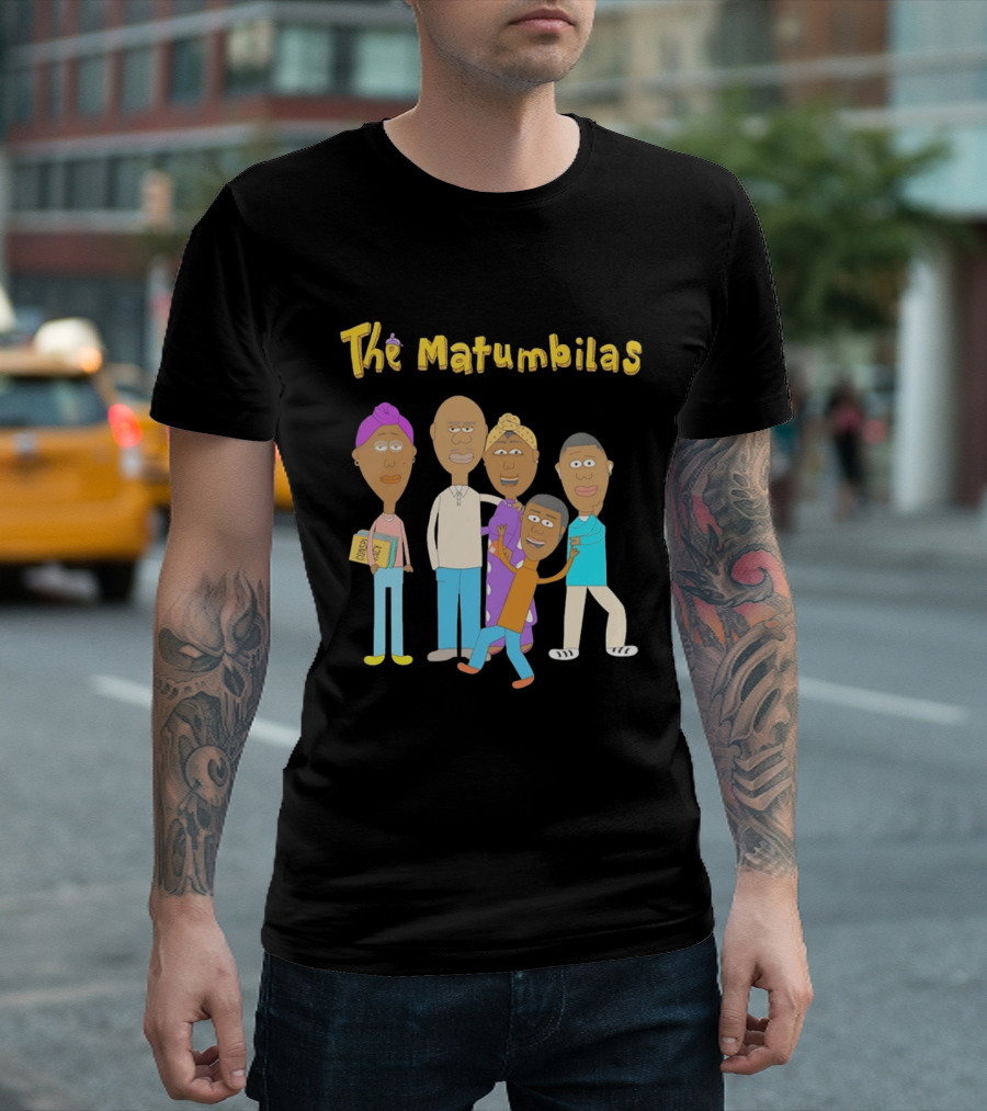 The Matumbilas Family Cartoon Conspiracy Animated Book Characters T-Shirt