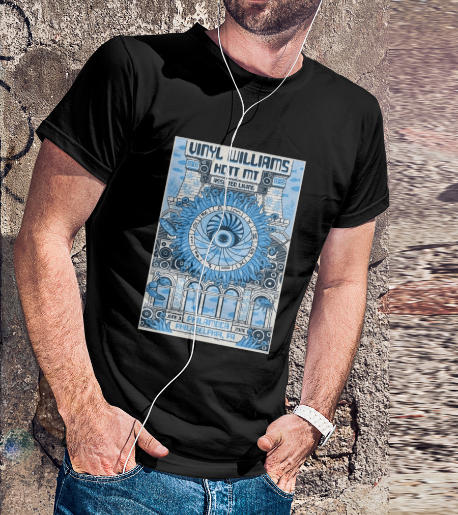 Vinyl Williams Hott MT Assisted Living PhilaMOCA Philadelphia PA June 3 2026 Tour T-Shirt