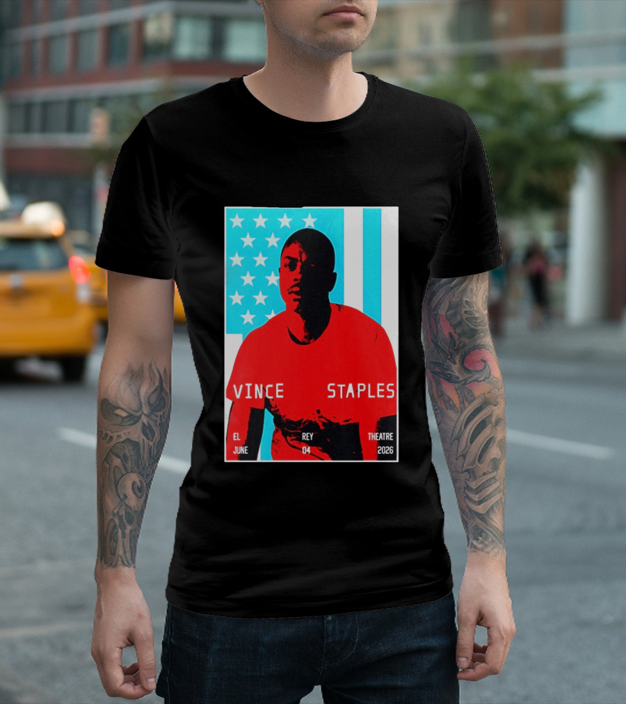 Vince Staples El Rey Theatre Los Angeles June 4 2026 T-Shirt