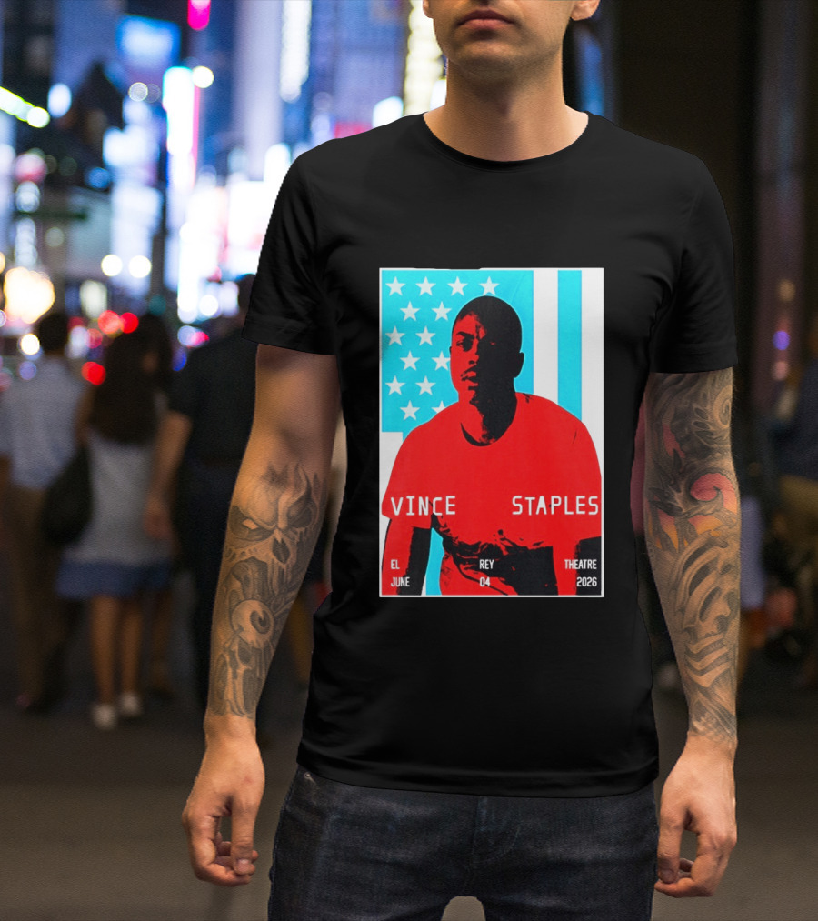 Vince Staples El Rey Theatre Los Angeles June 4 2026 T-Shirt