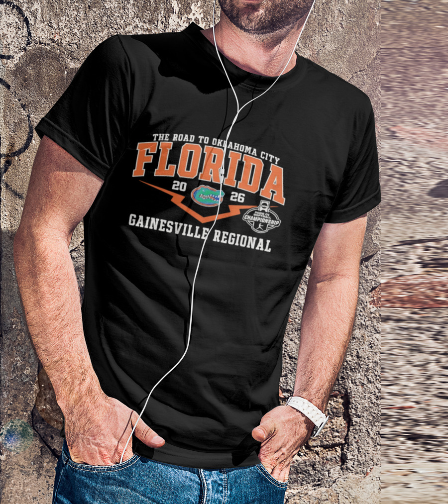 Florida Gators 2026 Road To Oklahoma City Gainesville Regional T-Shirt