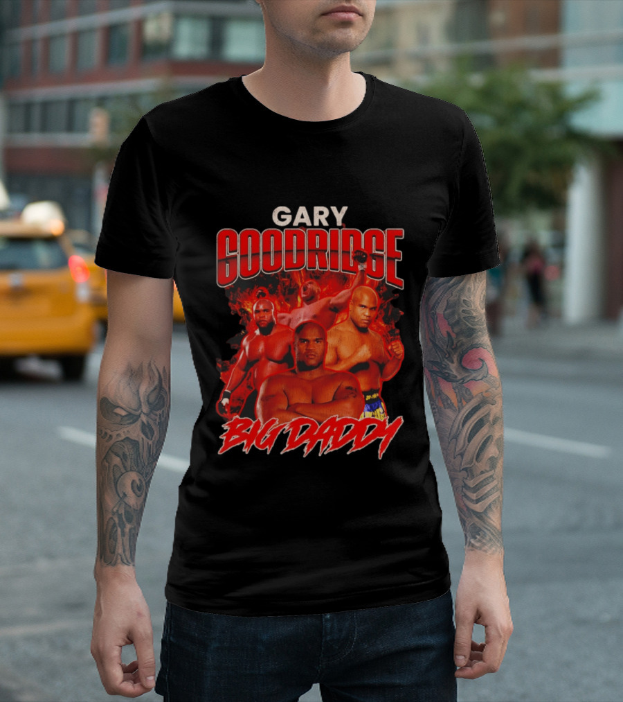Gary Goodridge Big Daddy Red Flames Bootleg Rap T-Shirt