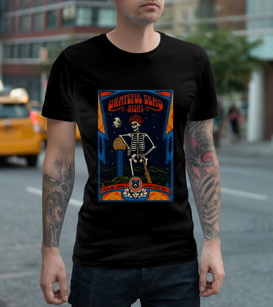 Grateful Dead Night Skeleton May 23 2026 Knoxville TN Covenant Health Park T-Shirt