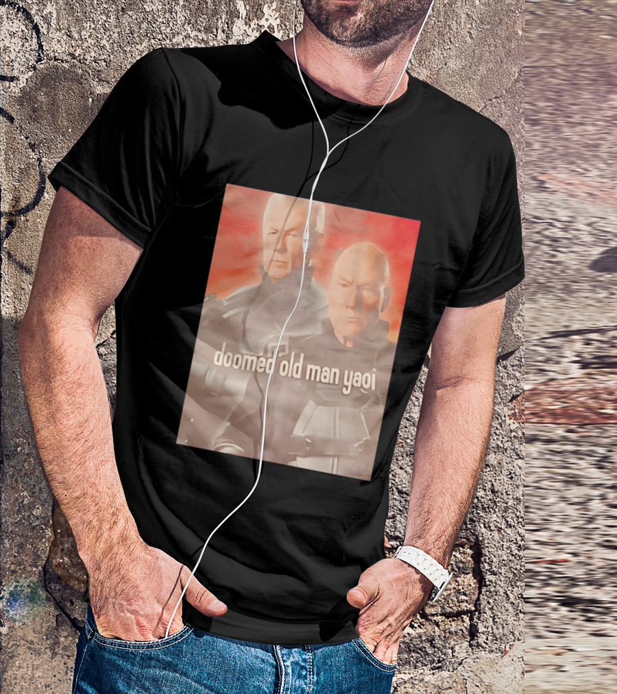 Ian McKellen Magneto Charles Xavier Doomed Old Man Yaoi X Men Movie T-Shirt