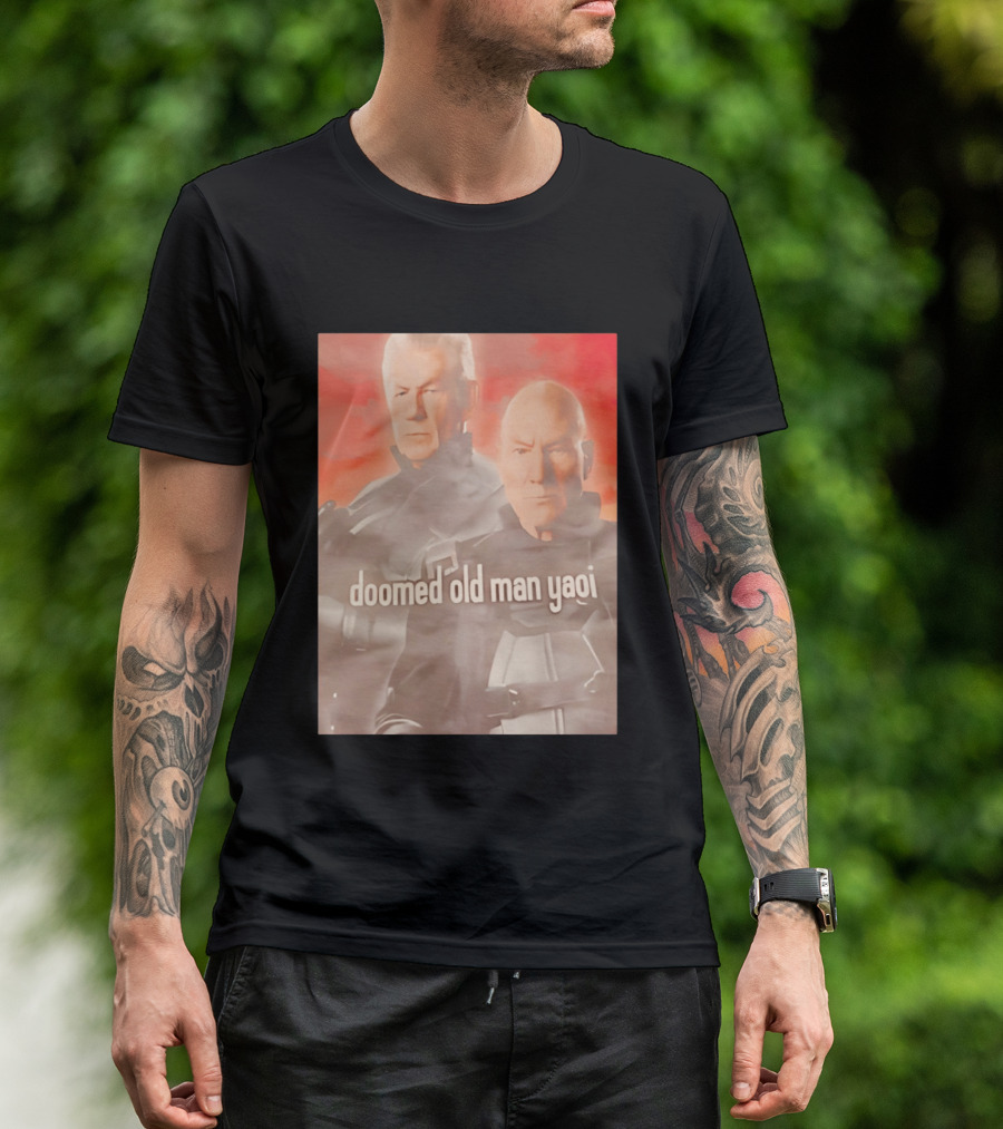 Ian McKellen Magneto Charles Xavier Doomed Old Man Yaoi X Men Movie T-Shirt