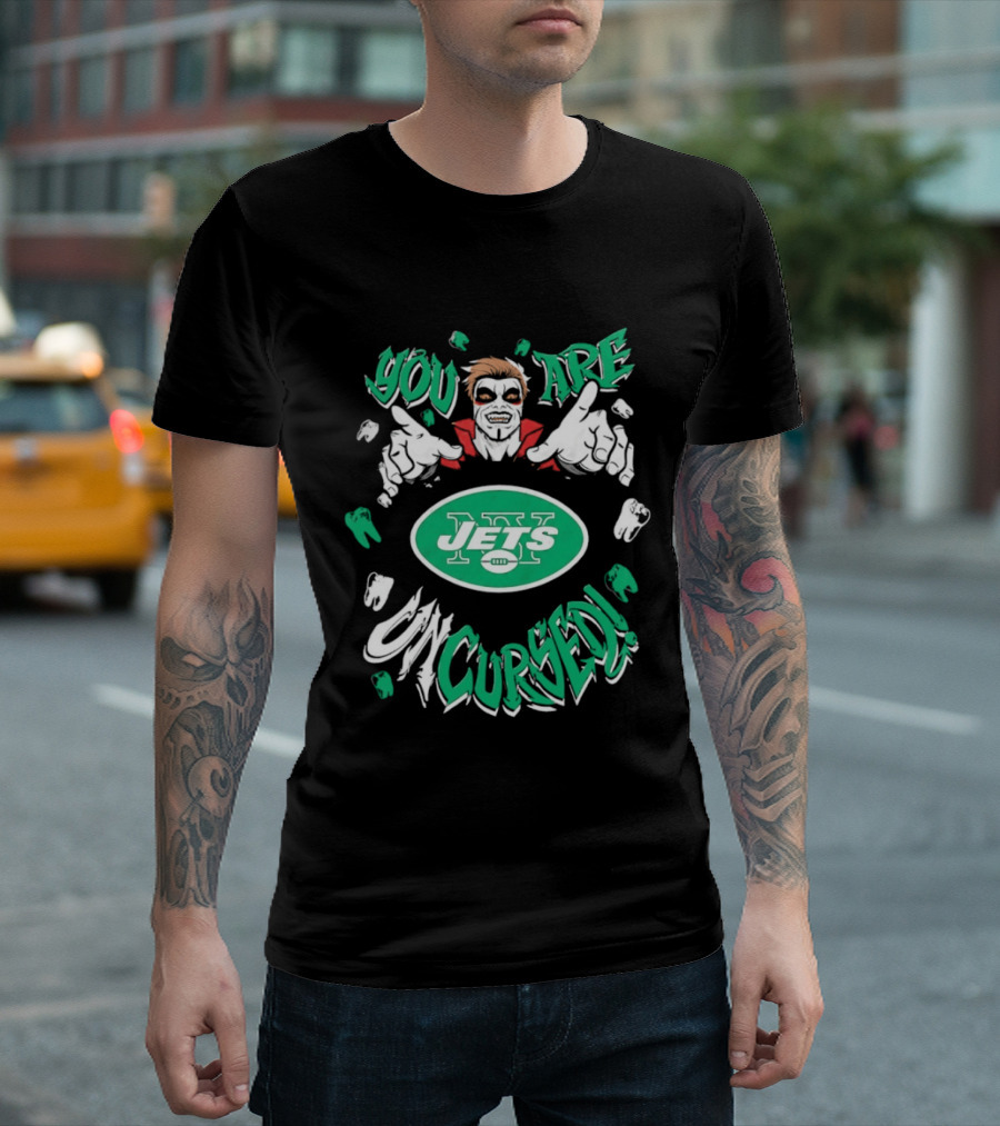 WWE You Are Uncursed Jets Danhausen X New York T-Shirt